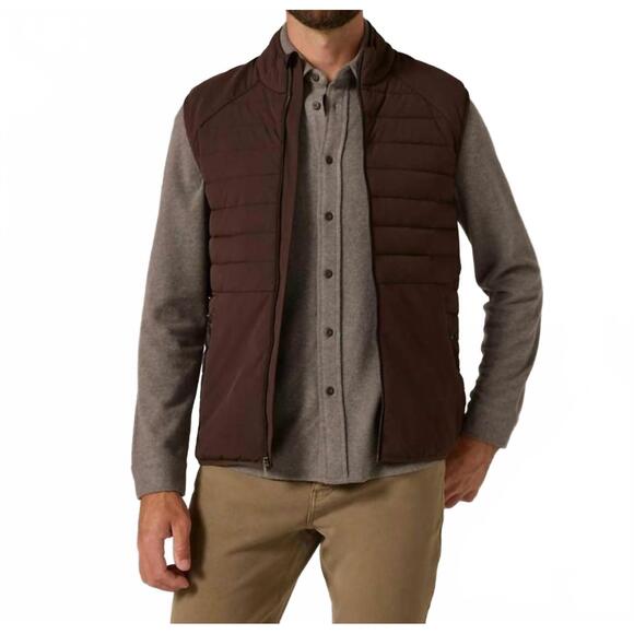 NEW 7DIAMONDS atlas sleeveless vest in bordeaux